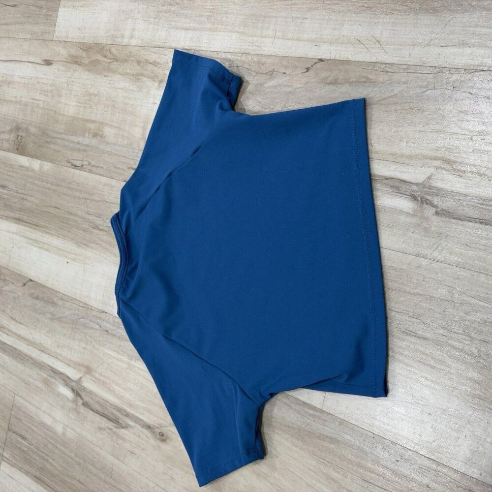 Women’s Boxraw TRAINING SHORT SLEEVE CROP TOP Size Xsmall Xs Blue - Picture 8 of 8